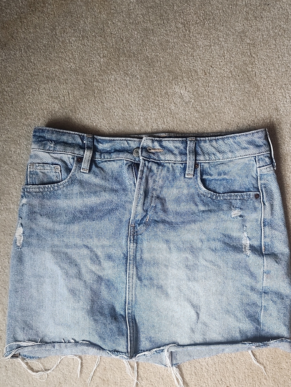 Old Navy Light Blue Denim Skirt
